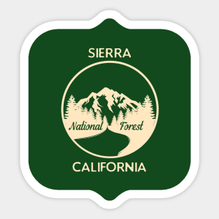 Sierra National Forest California Sticker